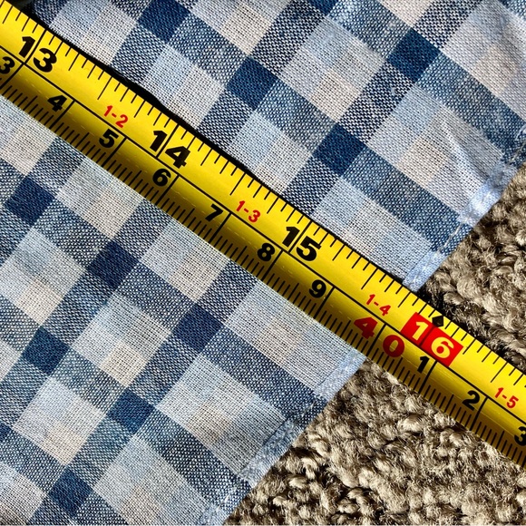 Pocket Square, Blue and White Gingham - Picture 5 of 5